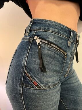 Diesel Blue High-Rise Jeans